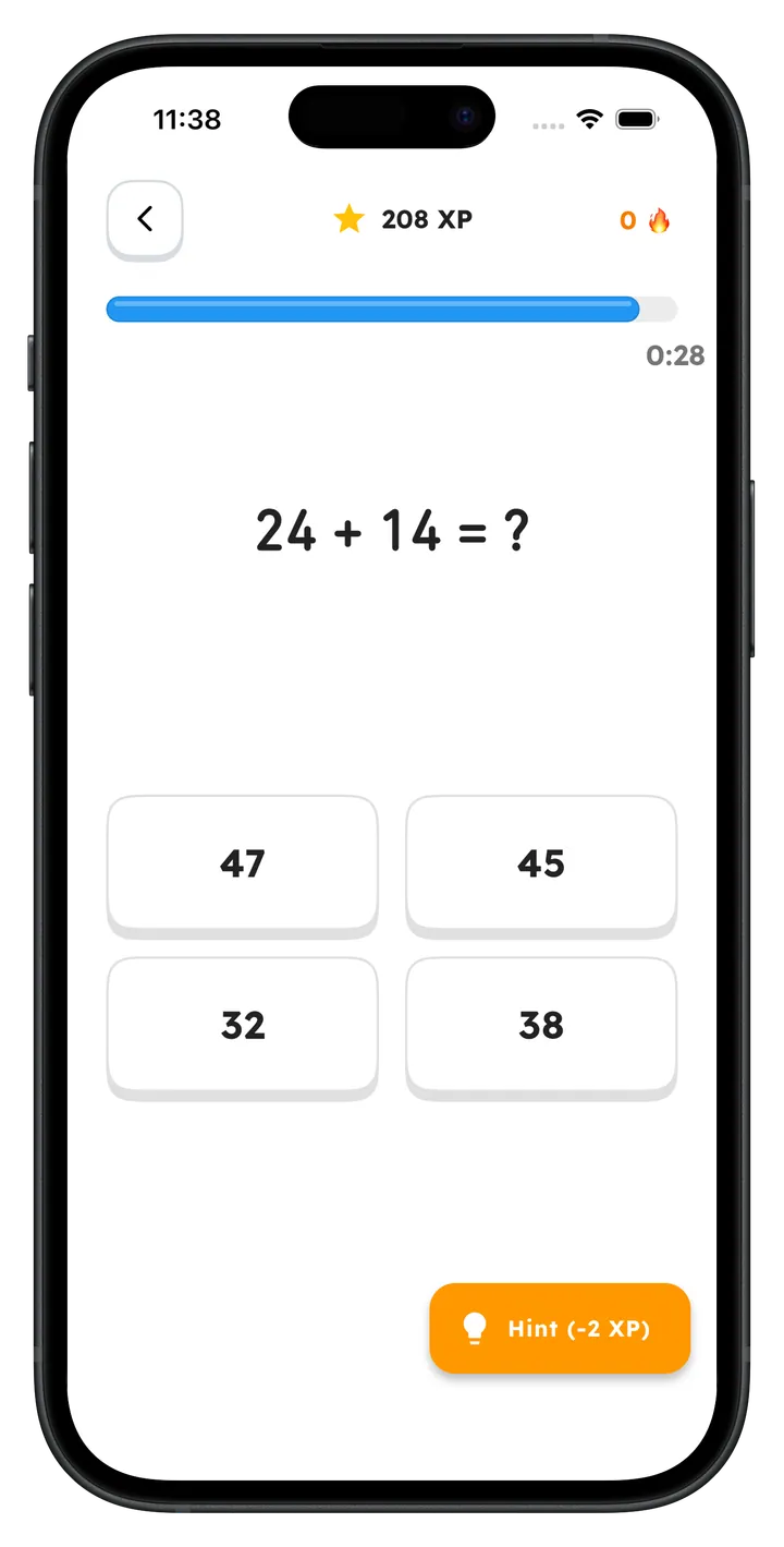 Maths Challenge question with answer options
